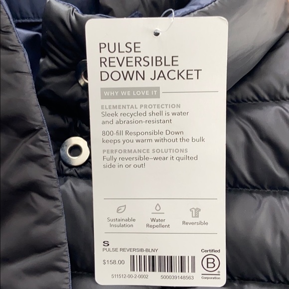 NWT ATHLETA Pulse Reversible Down Jacket - Picture 6 of 6